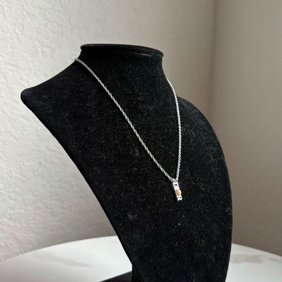 Christian Dior Silver Tone Metal Necklace (os) - Picture 2 of 9